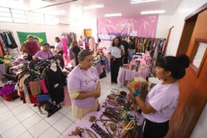 Imagem da notícia - Beneficiárias do Prosamin+ participam da 13ª edição do Bazar das Mulheres Empreendedoras, especial de Dia dos Namorados
